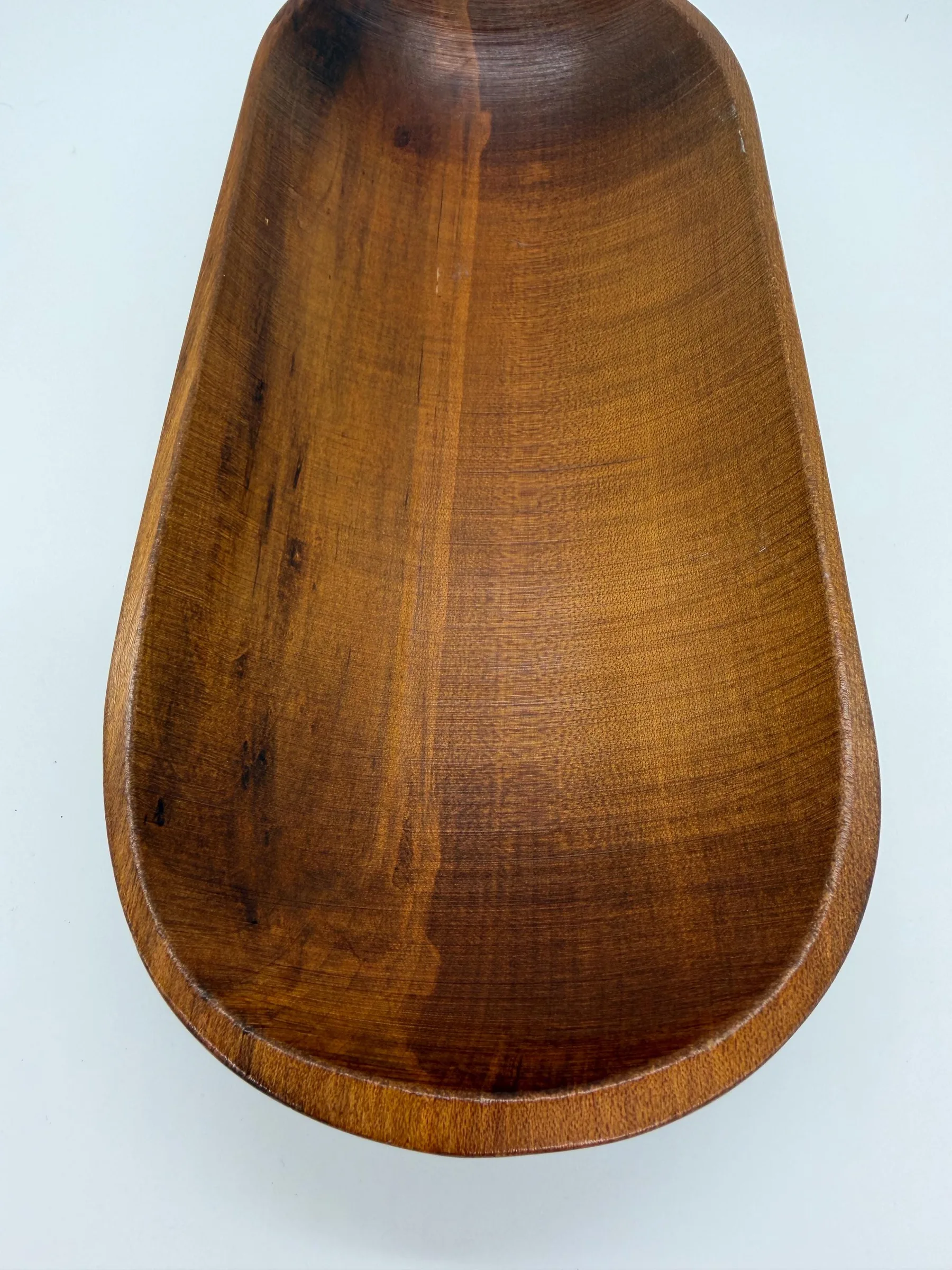 Vintage Craftwood Kittery Maine Mid-Century Solid Wood Serving Bowl