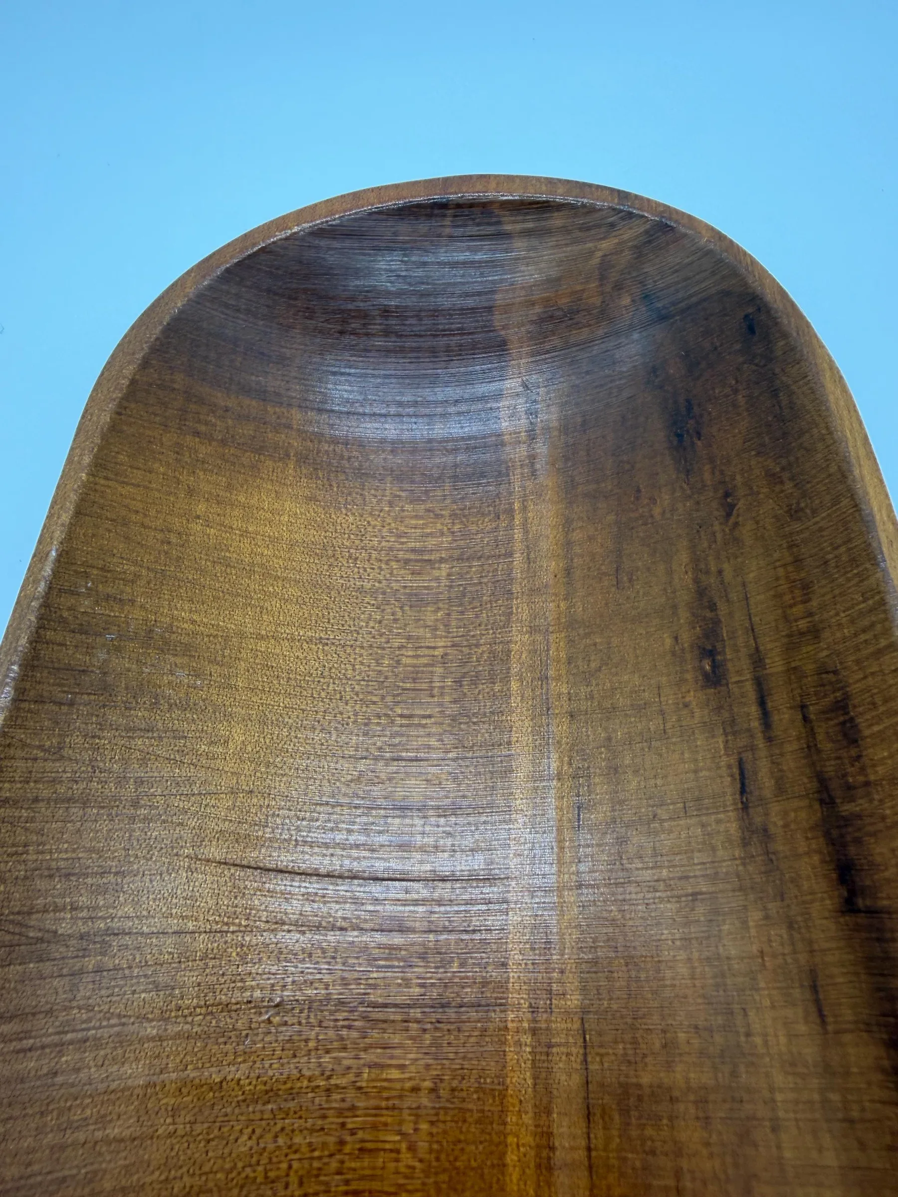 Vintage Craftwood Kittery Maine Mid-Century Solid Wood Serving Bowl