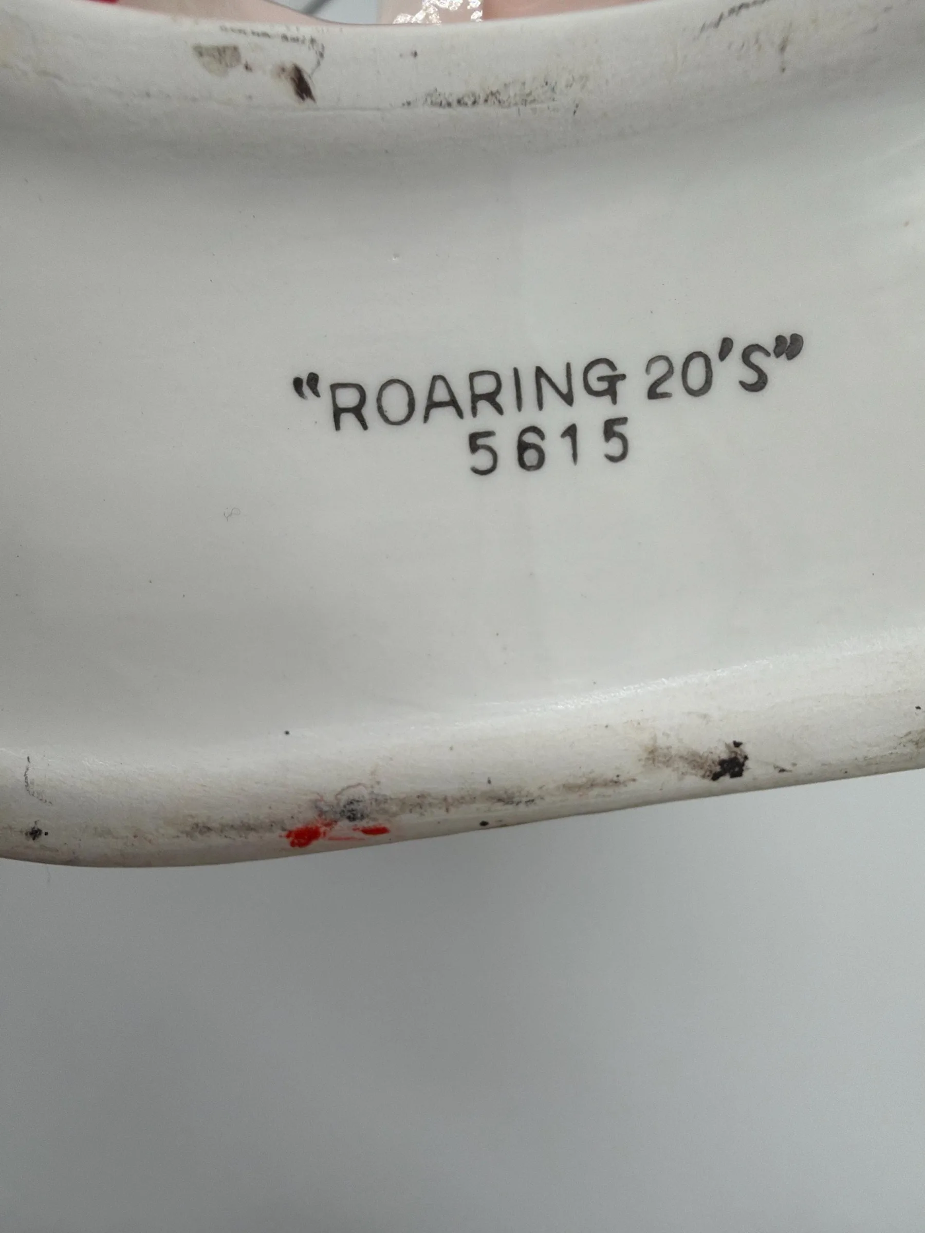 Vintage Ceramic Flapper Decanter/Flask “Roaring 20’s”