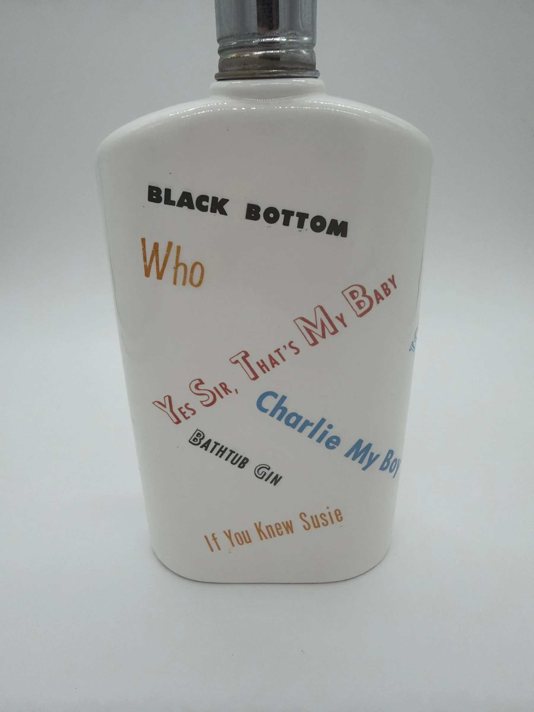 Vintage Ceramic Flapper Decanter/Flask “Roaring 20’s”