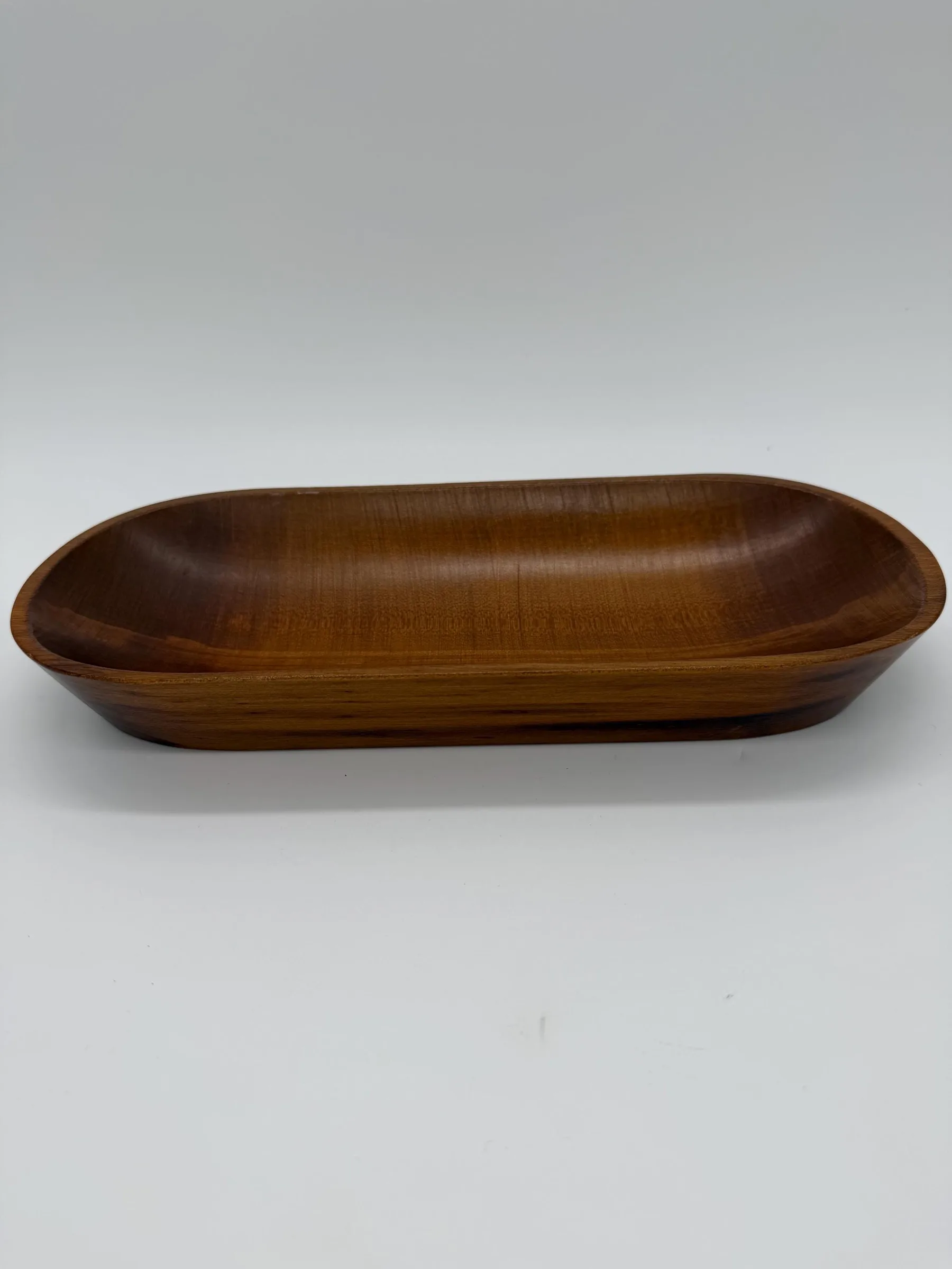 Vintage Craftwood Kittery Maine Mid-Century Solid Wood Serving Bowl