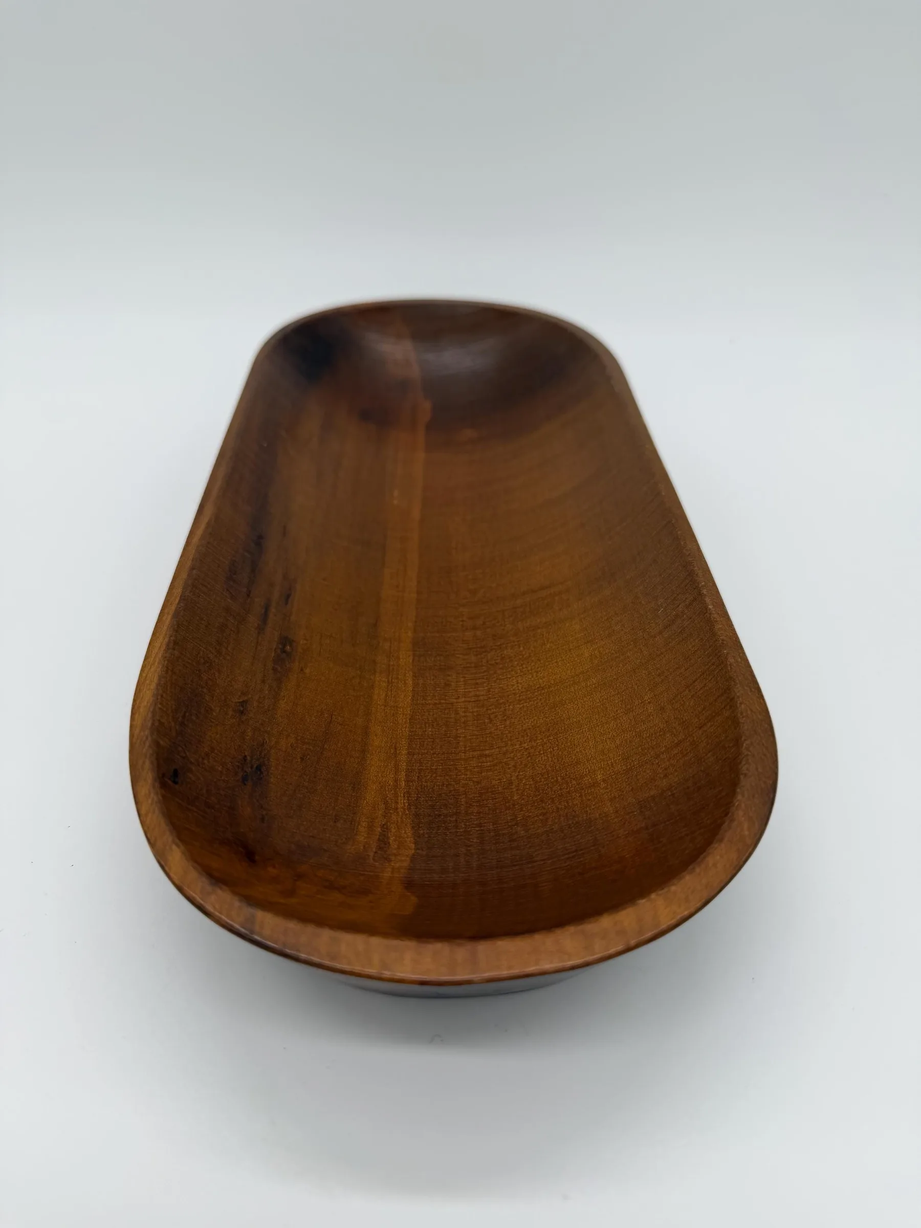 Vintage Craftwood Kittery Maine Mid-Century Solid Wood Serving Bowl