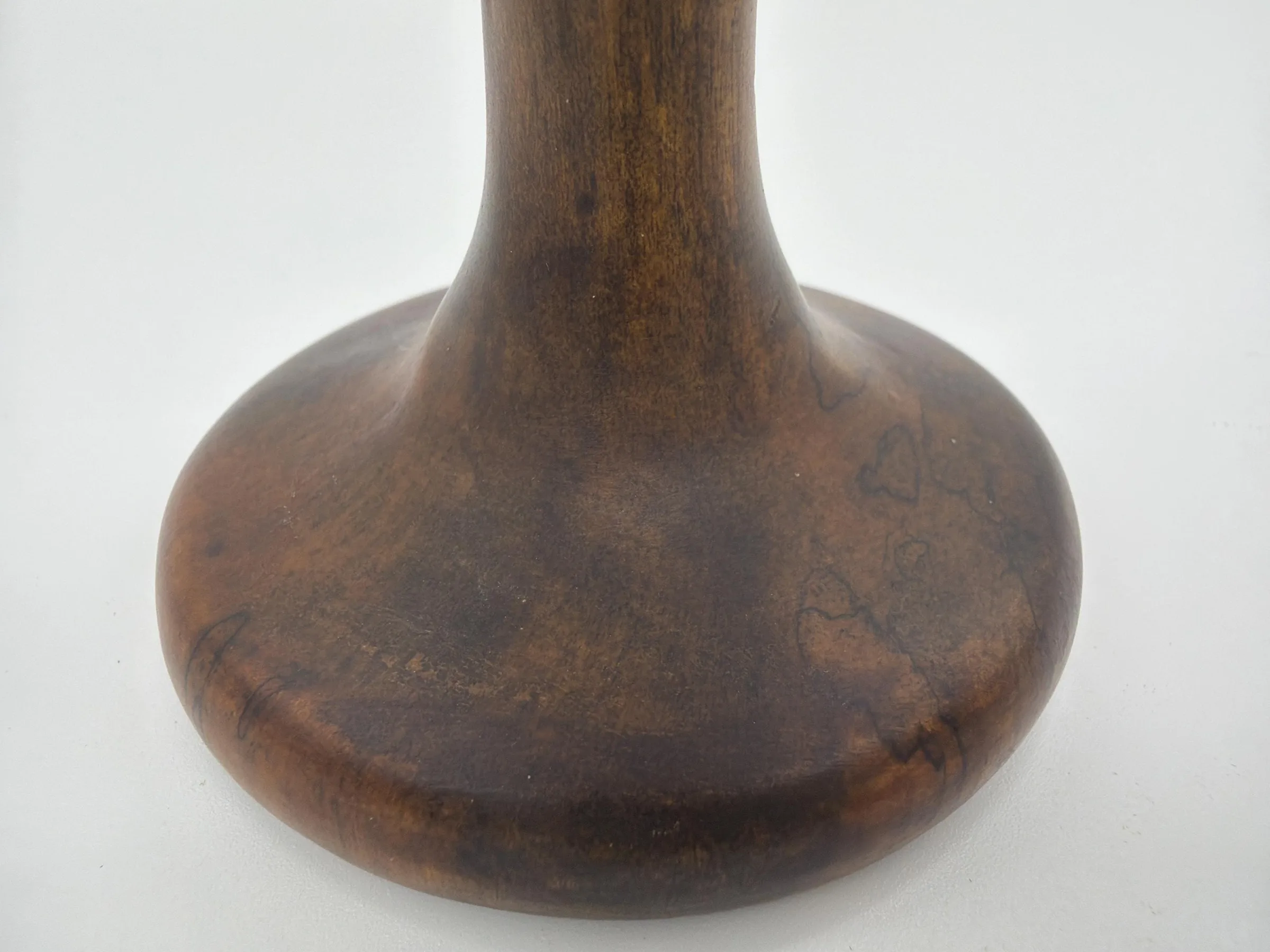 Set of 2 Vintage David Auld Handcrafted Haitian Wood Goblets