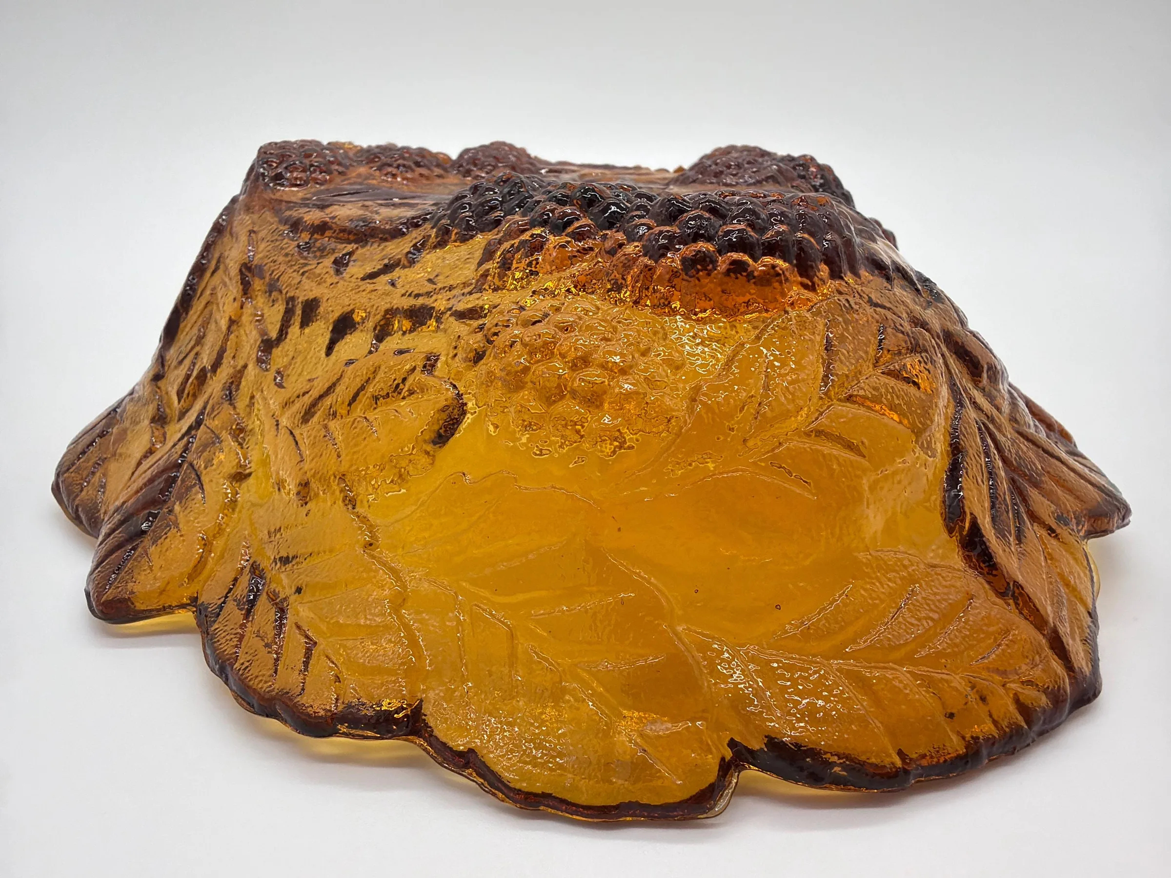 Vintage Indiana Glass "Loganberry" Amber Multi-Use Bowl