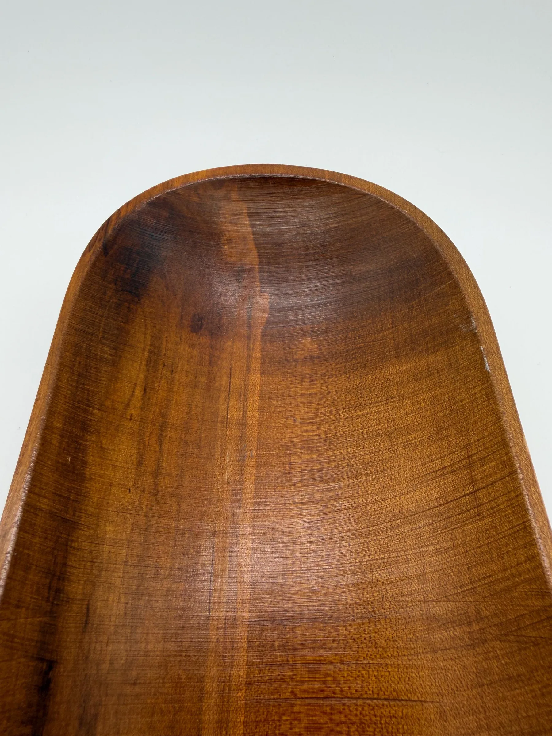 Vintage Craftwood Kittery Maine Mid-Century Solid Wood Serving Bowl