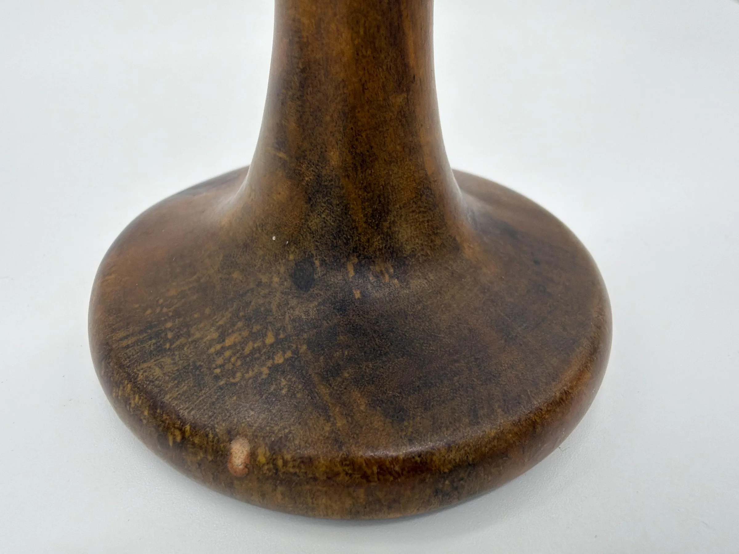 Set of 2 Vintage David Auld Handcrafted Haitian Wood Goblets